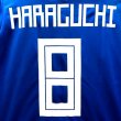 画像1: 大人用 A044 日本代表 HARAGUCHI*8 原口 元気 青 19 ゲームシャツ パンツ付 (1)