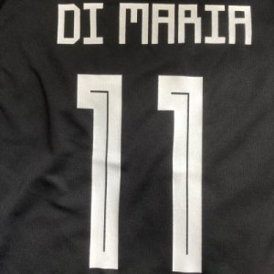 画像: 子供用 K041 アルゼンチン DI MARIA*11 ディマリア 黒水 19