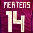 画像1: 子供用 K029 ベルギー MERTENS*14 メルテンス 赤 18 ゲームシャツ パンツ付  (1)