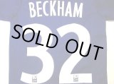 画像: 大人用 A144 パリサンジェルマン BECKHAM*23 ベッカム 黒 18 ゲームシャツ