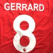 画像1: 大人用 A010 リバプール GERRARD*8 ジェラード 赤白線 20 ゲームシャツ パンツ付 (1)