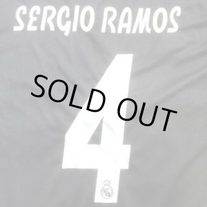 画像: 大人用 A027 レアルマドリード SERGIO RAMOS*4 セルヒオラモス 黒グレー 19 ゲームシャツ パンツ付 