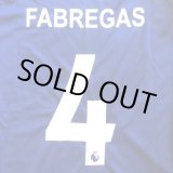 画像: 大人用 A005 チェルシー FABREGAS*4 セスク 青 20 ゲームシャツ パンツ付