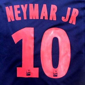 画像: 子供用 K072 パリサンジェルマン NEYMAR JR*10 ネイマール 紺赤 19 ゲームシャツ パンツ付