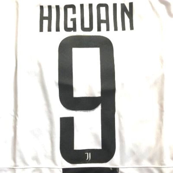 画像1: 子供用 K007 ユベントス HIGUAIN*9 イグアイン 白黒 19 ゲームシャツ パンツ付 (1)