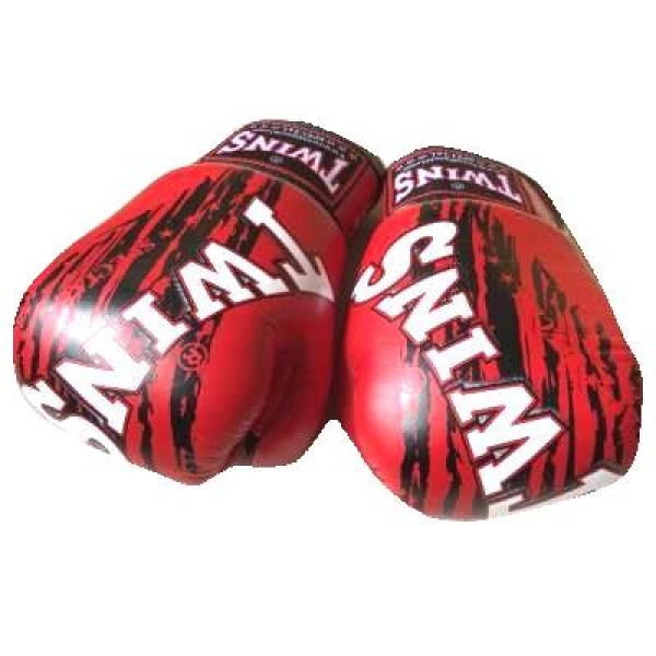 画像2: 新品 正規 TWINS 本格ボクシンググローブ TW赤黒SP /ボクシング/ムエタイ/本革製/グローブ (2)