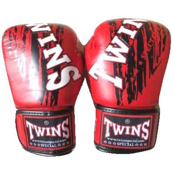画像1: 新品 正規 TWINS 本格ボクシンググローブ TW赤黒SP /ボクシング/ムエタイ/本革製/グローブ (1)