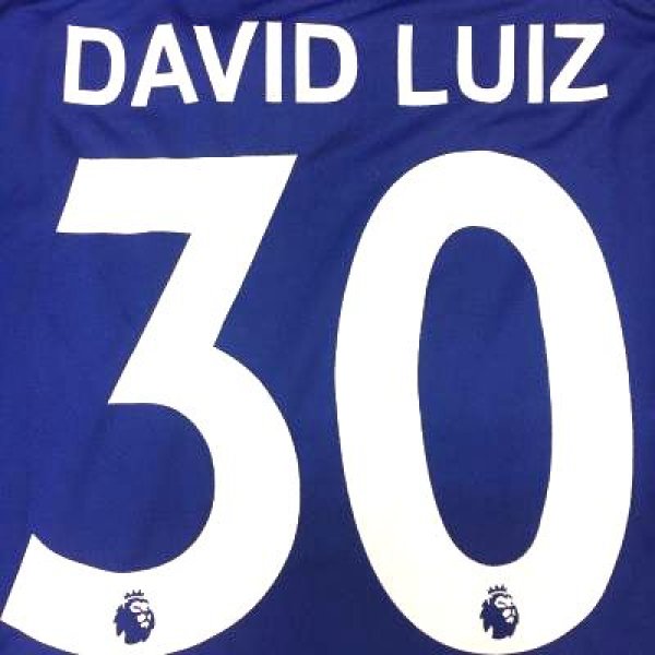 画像1: 子供用 K005 チェルシー DAVID LUIZ*30 ダビド ルイス 19 青  ゲームシャツ パンツ付 サッカー ユニフォーム (1)