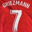 画像1: 大人用 A033 アトレティコマドリード アトレチコ GRIEZMANN*7 グリーズマン 赤白 19 ゲームシャツ パンツ付 (1)
