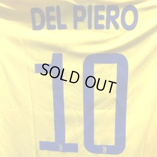 画像1: 大人用 A116 ユベントスAWAY DEL PIERO*10 デルピエロ 黄 18 ゲームシャツ パンツ付 /サッカー/オーダーメイド/ネーム作成/通販/キッズ/ジュニア/子供用/大人用/オリジナル (1)