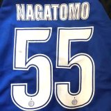 画像: 大人用 A011 インテル インターミラン NAGATOMO*55 長友 青首白 20 ゲームシャツ パンツ付