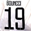 画像1: 大人用 A007 ユベントス BONUCCI*19 ボヌッチ 白黒 19 ゲームシャツ パンツ付 (1)