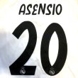 画像1: 大人用 A001 レアルマドリード ASENSIO*20 アセンシオ 白黒 19 ゲームシャツ パンツ付 (1)