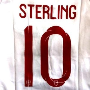 画像: 子供用 K016 イングランド STERLING*10 スターリング 白 19 ゲームシャツ パンツ付