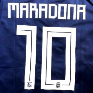 画像: 子供用 K041 アルゼンチン MARADONA*10 マラドーナ 紺色 19