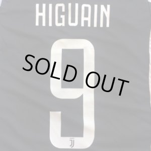 画像: 大人用 A007 ユベントス HIGUAIN*9 イグアイン 白黒 20 ゲームシャツ パンツ付