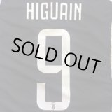 画像: 子供用 K007 ユベントス HIGUAIN*9 イグアイン 白黒 20 ゲームシャツ パンツ付