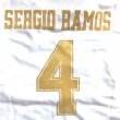 画像1: 大人用 A001 レアルマドリード SERGIO RAMOS*4 セルヒオラモス 白金 20 ゲームシャツ パンツ付 (1)