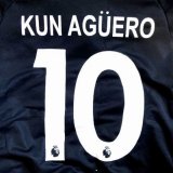 画像: 子供用 K105 マンチェスターシティ KUN AGUERO*10 アグエロ 黒 20 ゲームシャツ パンツ付 