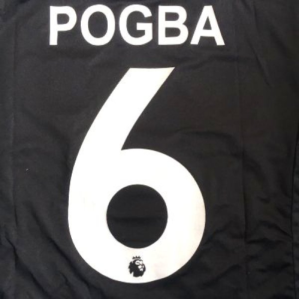 画像1: 大人用 A030 マンチェスター POGBA*6 ポグバ 黒 20 ゲームシャツ パンツ付 (1)