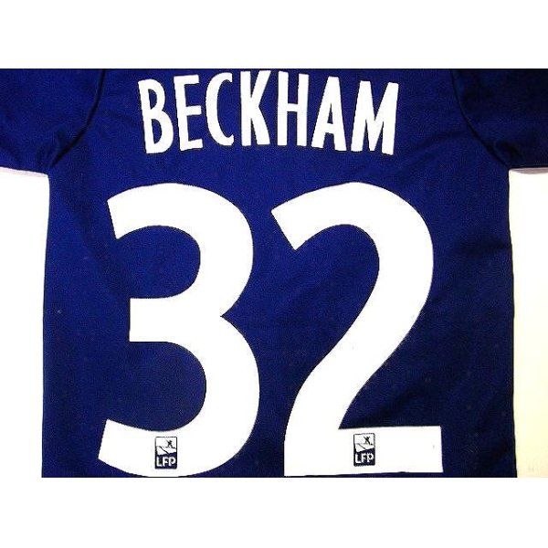 画像1: 大人用 A072 パリサンジェルマン BECKHAM*32 ベッカム 紺赤白 20 ゲームシャツ パンツ付 (1)