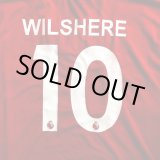 画像: 大人用 A006 アーセナル WILSHERE*10 ウィルシャー 赤 20 ゲームシャツ パンツ付