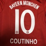 画像: 子供用 K022 バイエルン COUTINHO*10 コウチーニョ 18 赤 ゲームシャツ パンツ付 /サッカー/オーダーメイド/ネーム作成/通販/キッズ/ジュニア/子供用/大人用/オリジナル