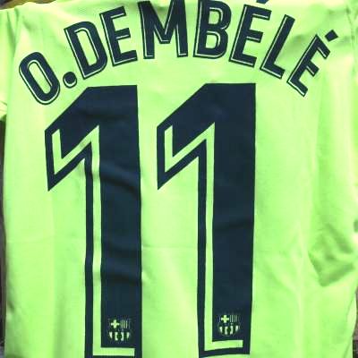 子供用 K134 バルセロナ O.DEMBELE*11 ウスマン デンベレ 黄色 19